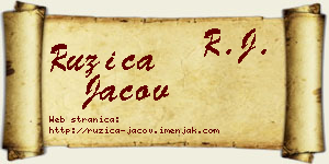 Ružica Jačov vizit kartica